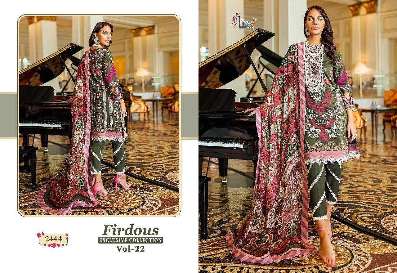 Firdous Exclusive Collection 22 Casual Wear Wholesale Cotton Pakistani Salwar Suits